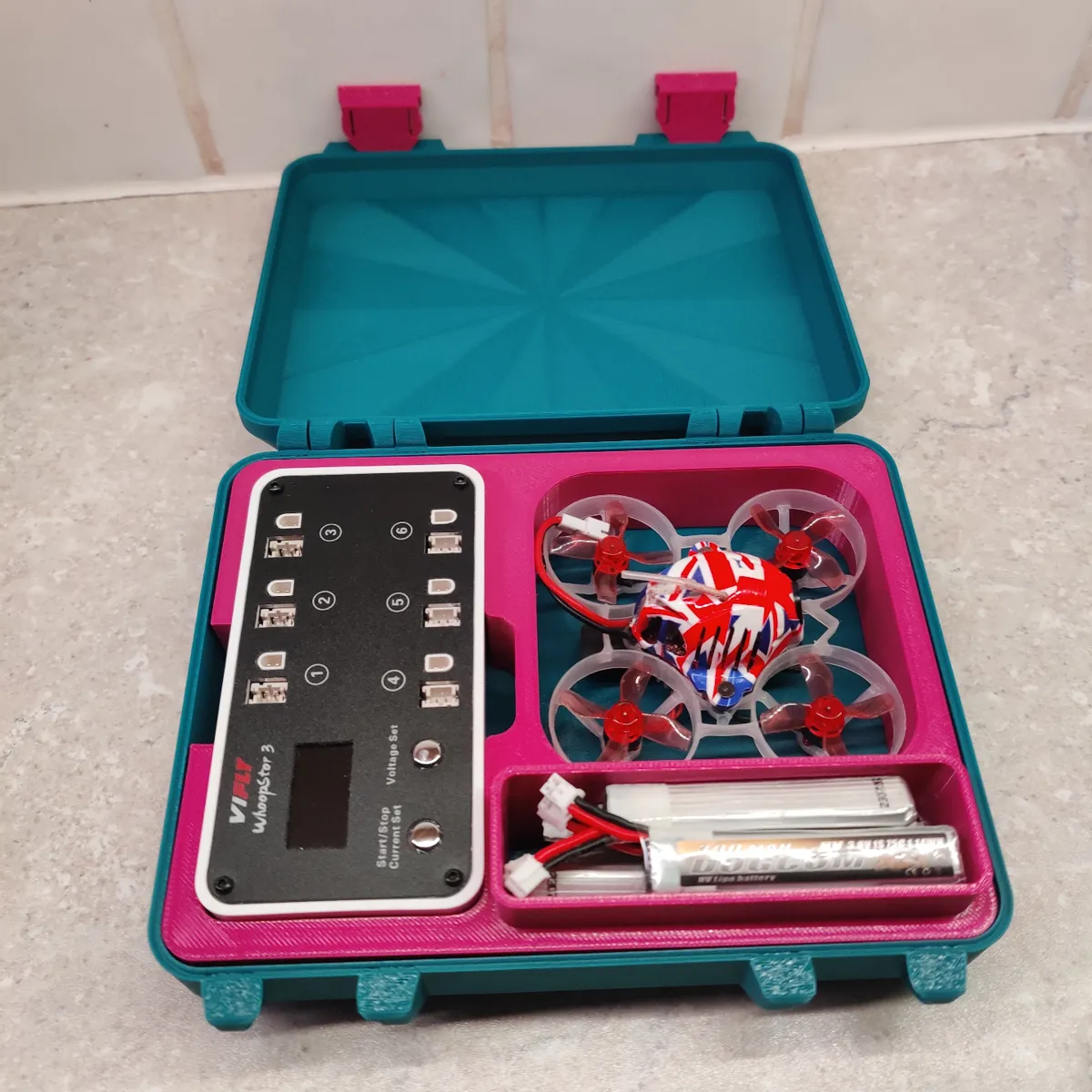 65mm whoop, whoopstor and battery case, photo 3 of 3 - 65mm whoop, whoopstor and battery case Hobby & DIY