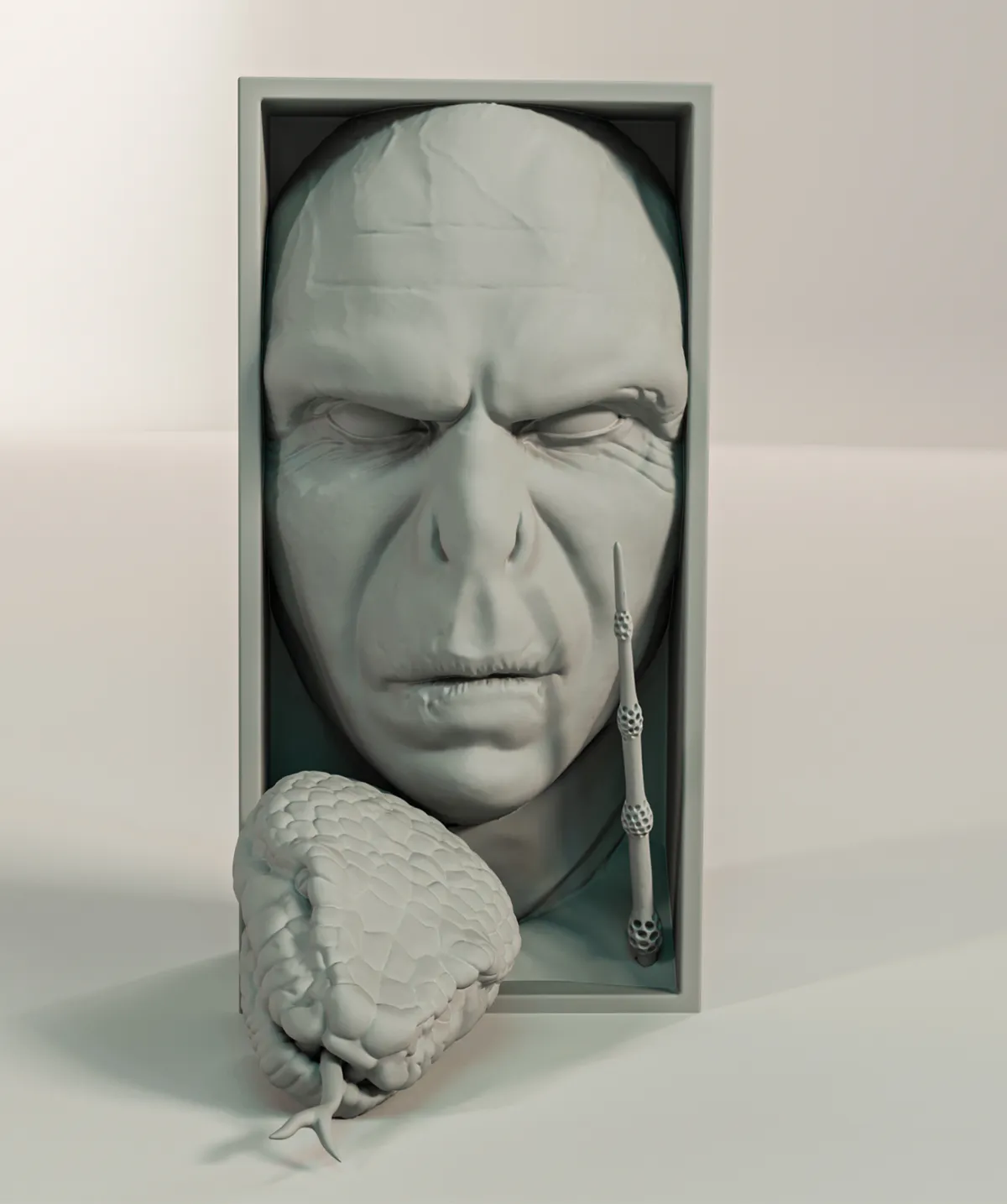 Voldemort Book Nook and Wall Mount, photo 3 of 4 - Voldemort Book Nook and Wall Mount Household