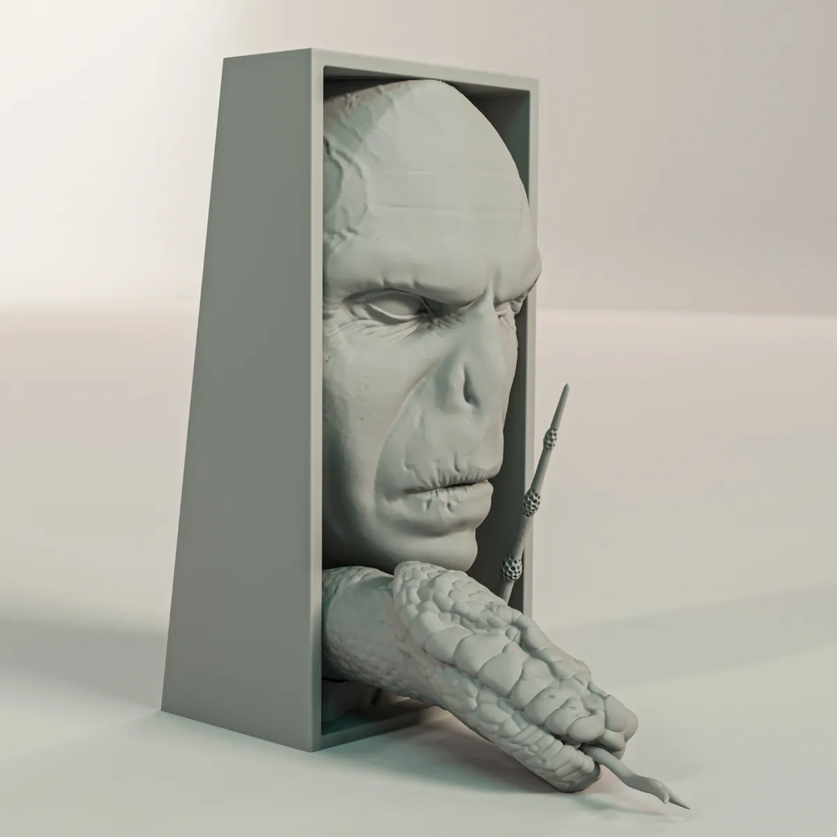 Voldemort Book Nook and Wall Mount, photo 4 of 4 - Voldemort Book Nook and Wall Mount Household