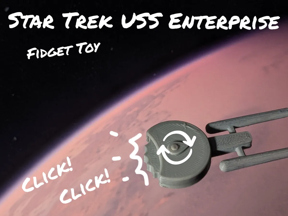 USS Enterprise Fidget Toy - Fidget & Sensory Toys, in stock