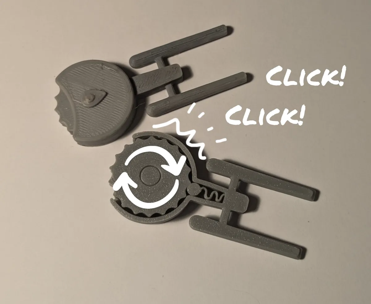 USS Enterprise Fidget Toy, photo 2 of 2 - USS Enterprise Fidget Toy Fidget & Sensory Toys