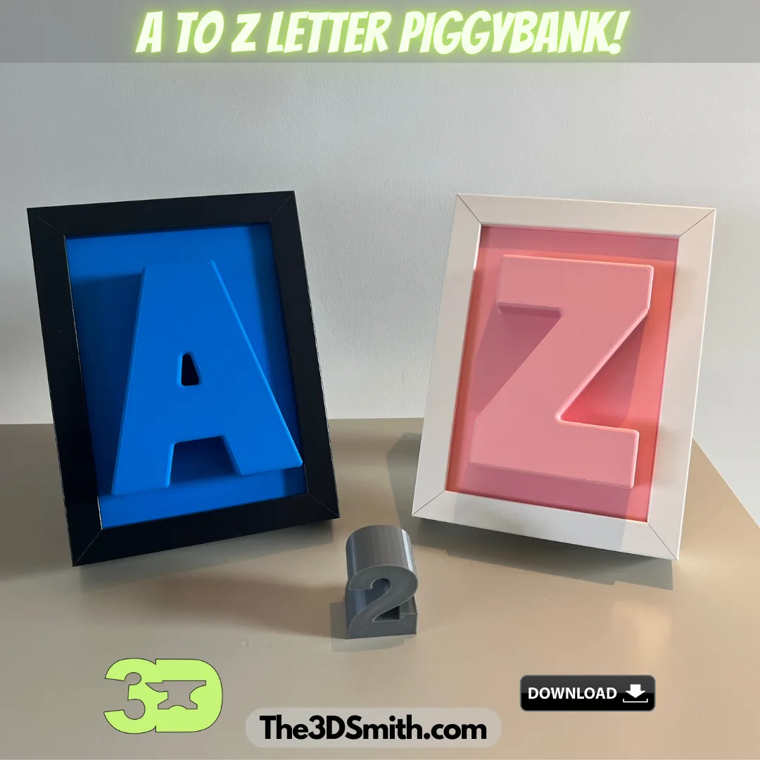 A to Z Letters PiggyFrame (Alphabet Piggybank), photo 2 of 4 - A to Z Letters PiggyFrame (Alphabet Piggybank) Education