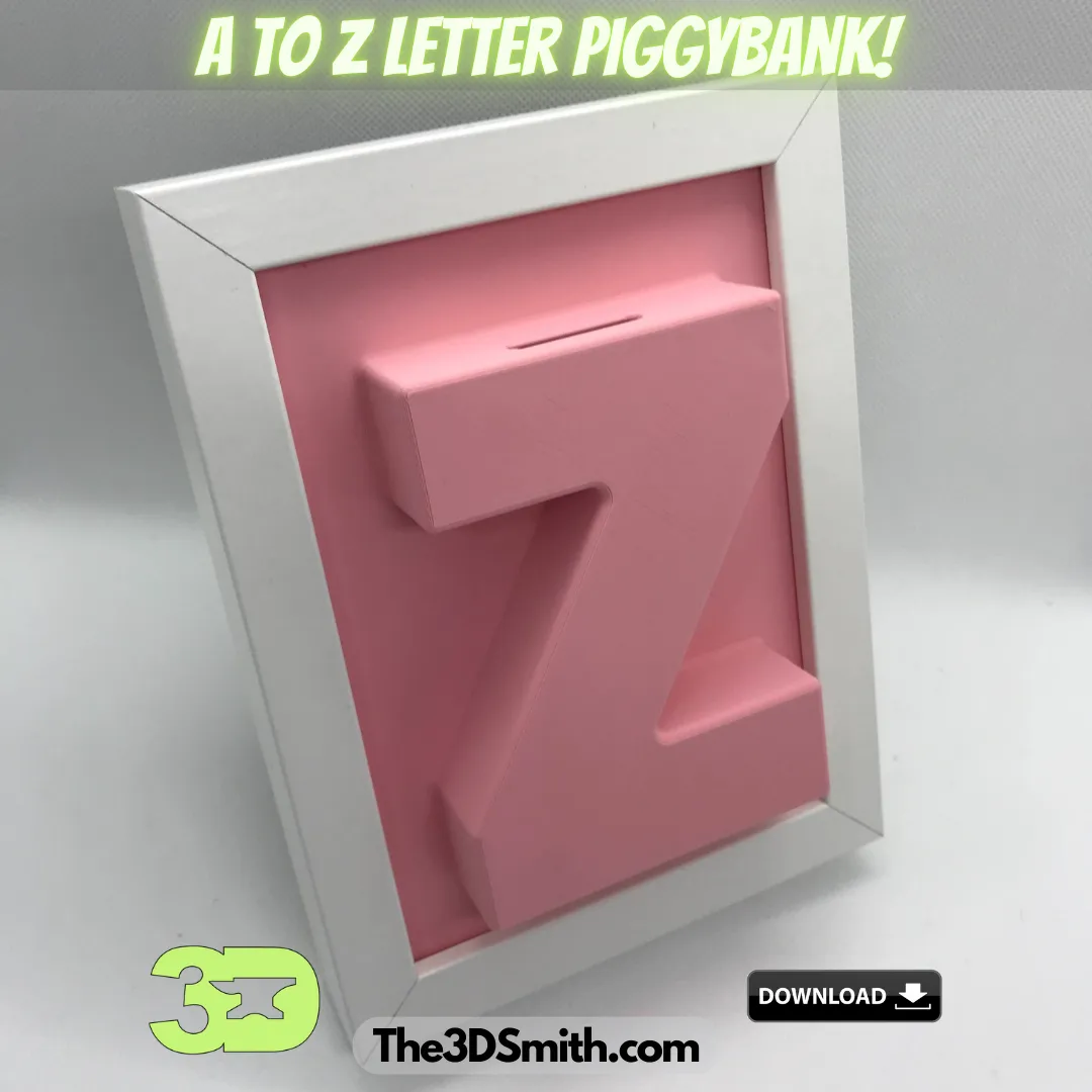 A to Z Letters PiggyFrame (Alphabet Piggybank), photo 3 of 4 - A to Z Letters PiggyFrame (Alphabet Piggybank) Education