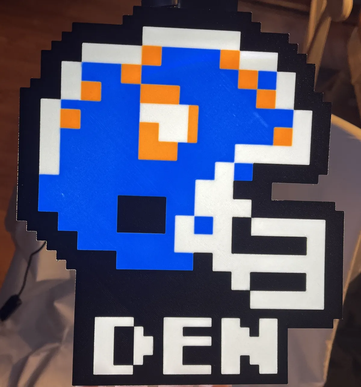 Denver Broncos Tecmo Super Bowl Light Box, photo 3 of 4 - Denver Broncos Tecmo Super Bowl Light Box Art