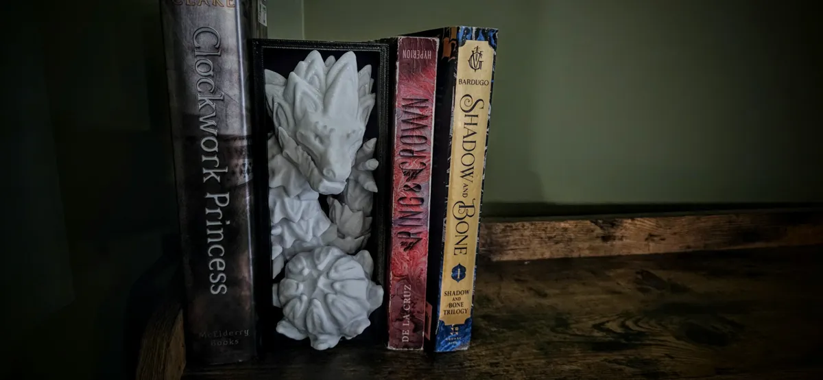 Flower Dragon Guardian Book Nook, photo 4 of 4 - Flower Dragon Guardian Book Nook Figurines & Collectibles