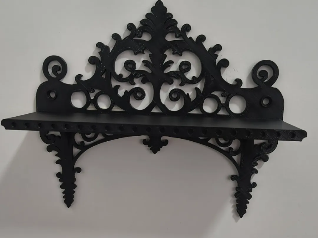 Elegant Baroque Wall Shelf, Display shelf