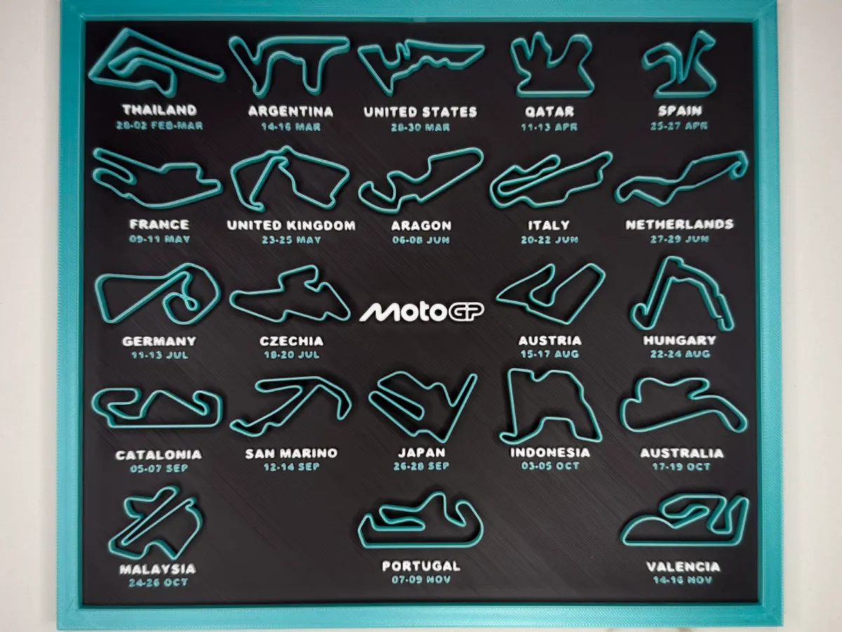 MotoGP 2025 Season Calendar Display