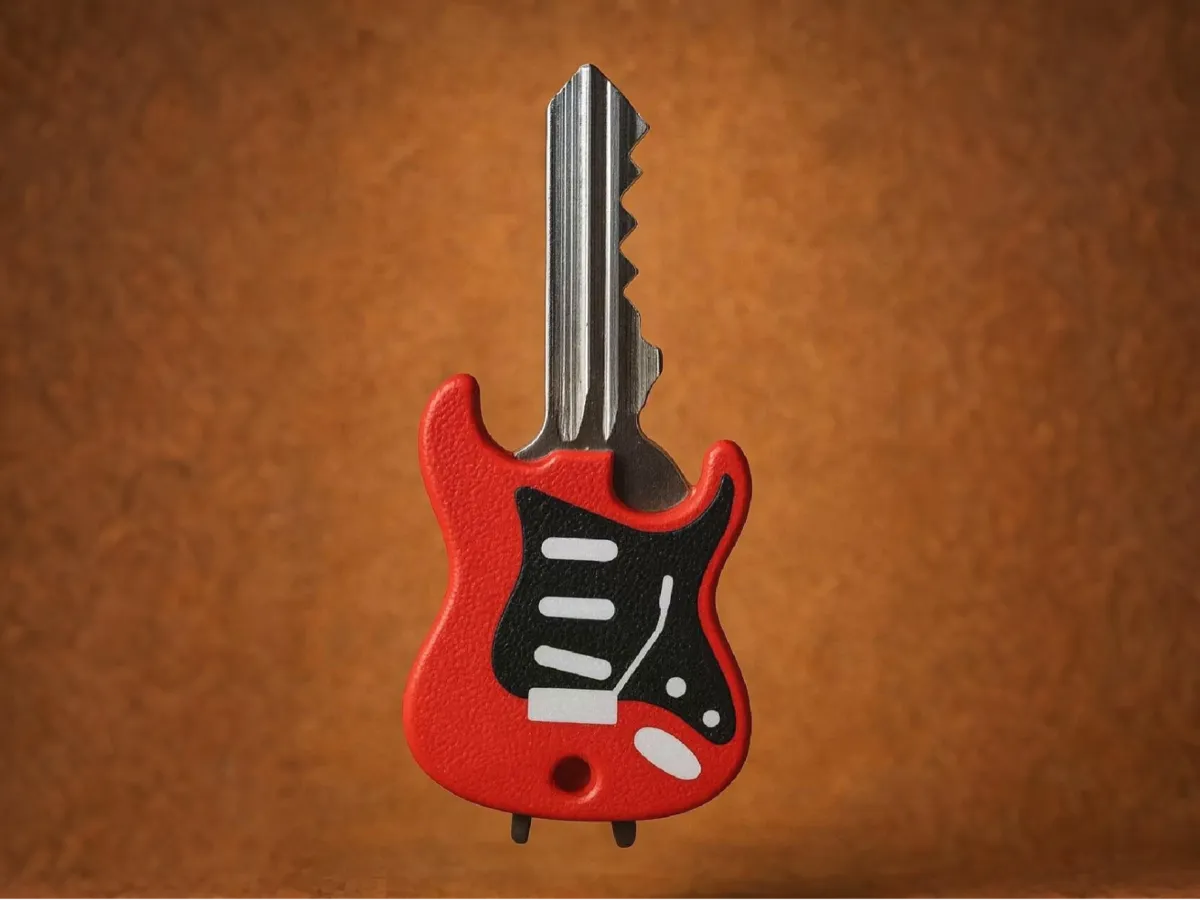 E-Gitarren-Schlüsselcover (3D-Druck, anpassbar)