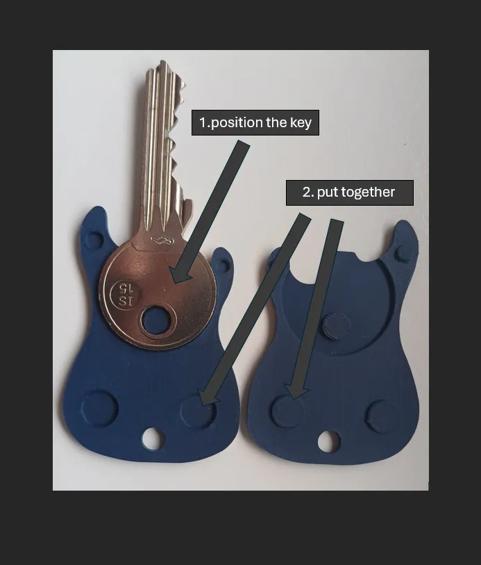 E-Gitarren-Schlüsselcover (3D-Druck, anpassbar), photo 4 of 4 - E-Gitarren-Schlüsselcover (3D-Druck, anpassbar) Miniatures