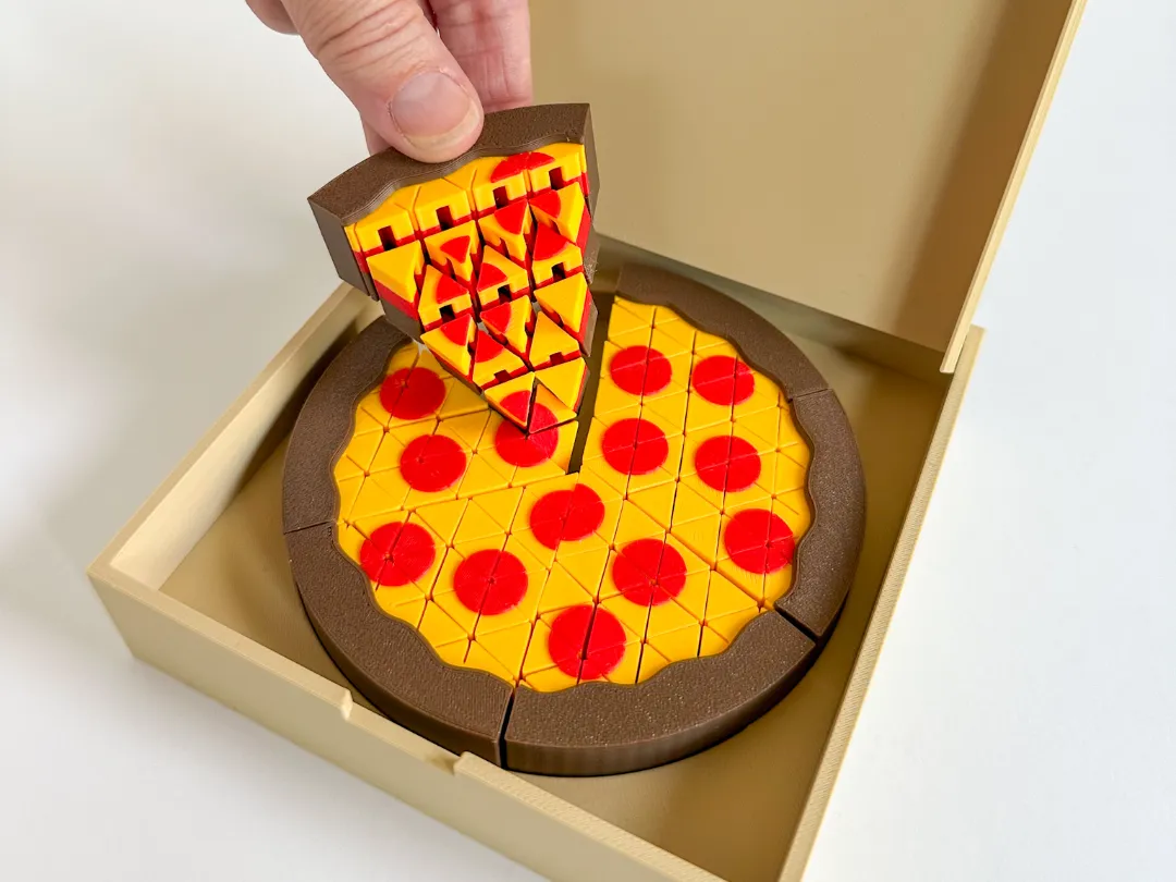 Mini Pixel Pizza Slice Fidget Toy