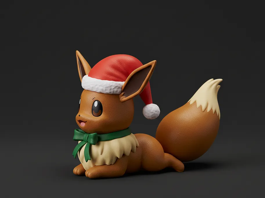 Christmas Eevee - Pokemon Figure