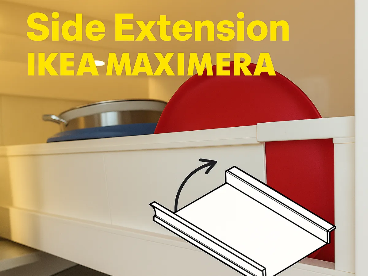 Side Extension / Anti-Spill for IKEA MAXIMERA