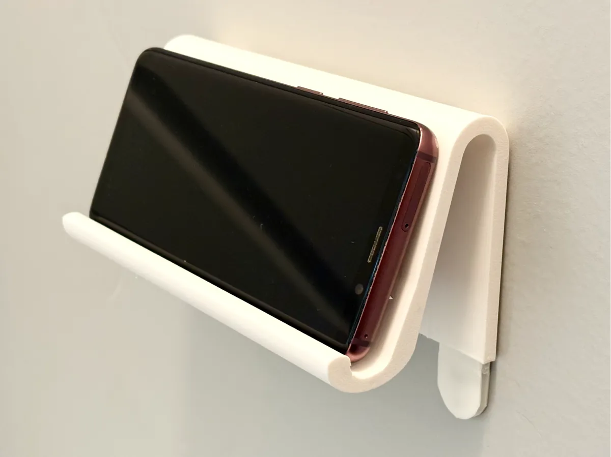 Wall Mounted Phone Perch with Command Strips