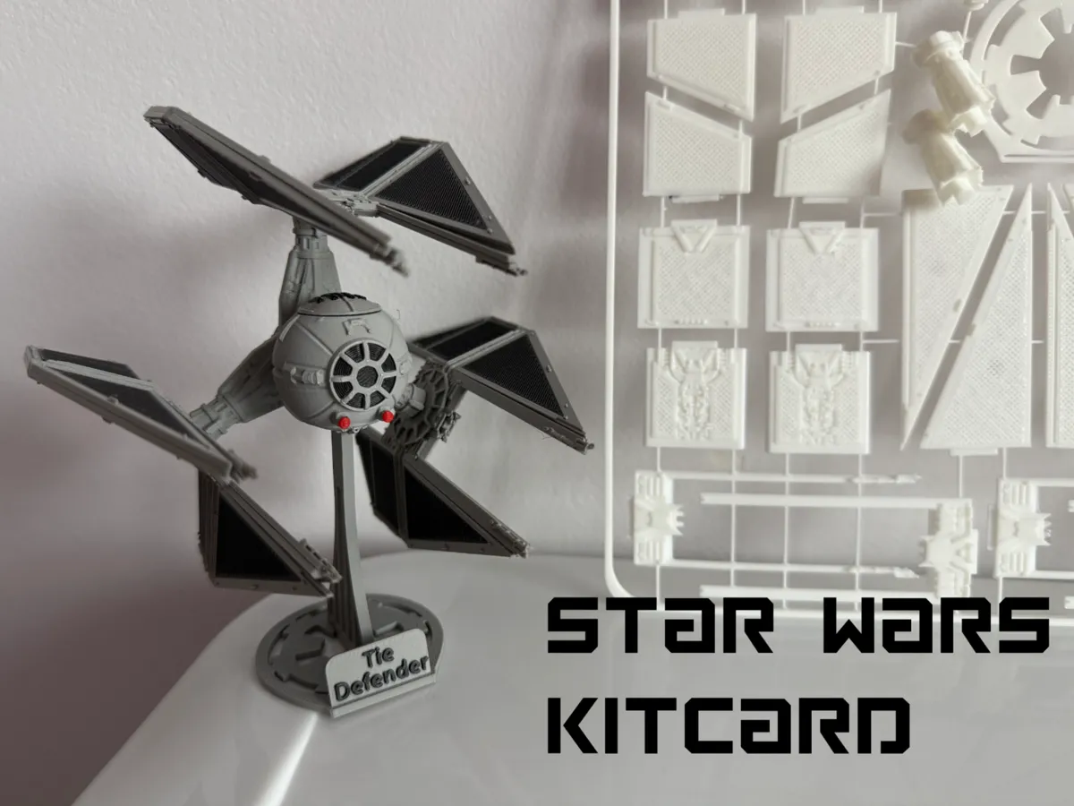 Highly Detailed TIE Defender, KitCard Model