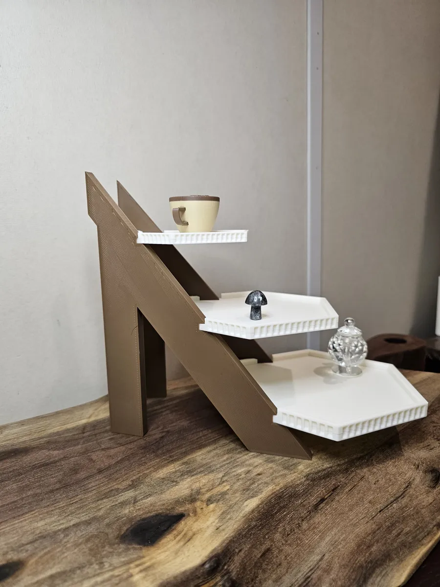 Hex Tier Display Shelf, photo 3 of 4 - Hex Tier Display Shelf Storage & Organisation