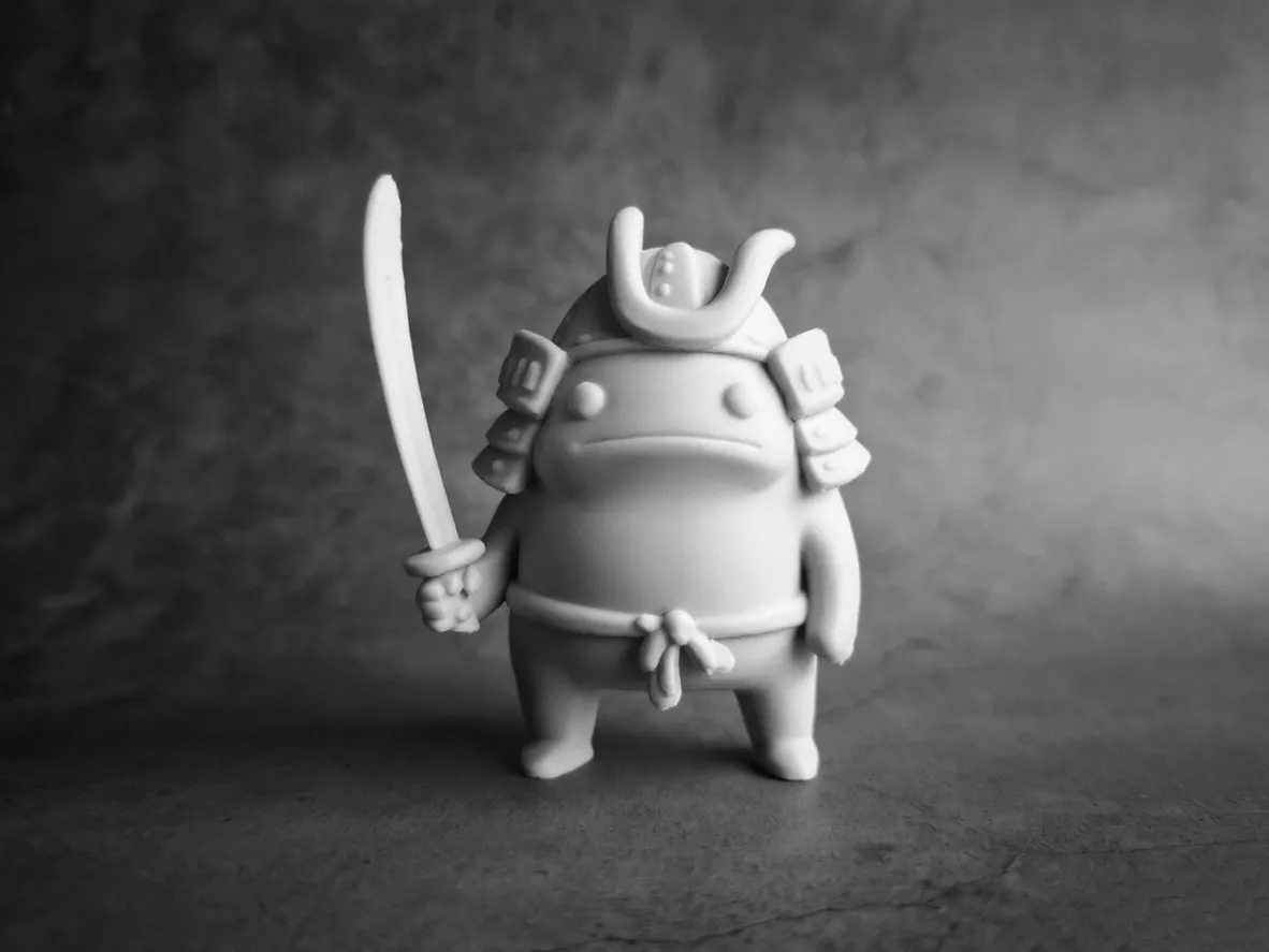 Samurai Frog 2 - Desk Decoration Toy Ornament, photo 3 of 4 - Samurai Frog 2 - Desk Decoration Toy Ornament Desk & Office