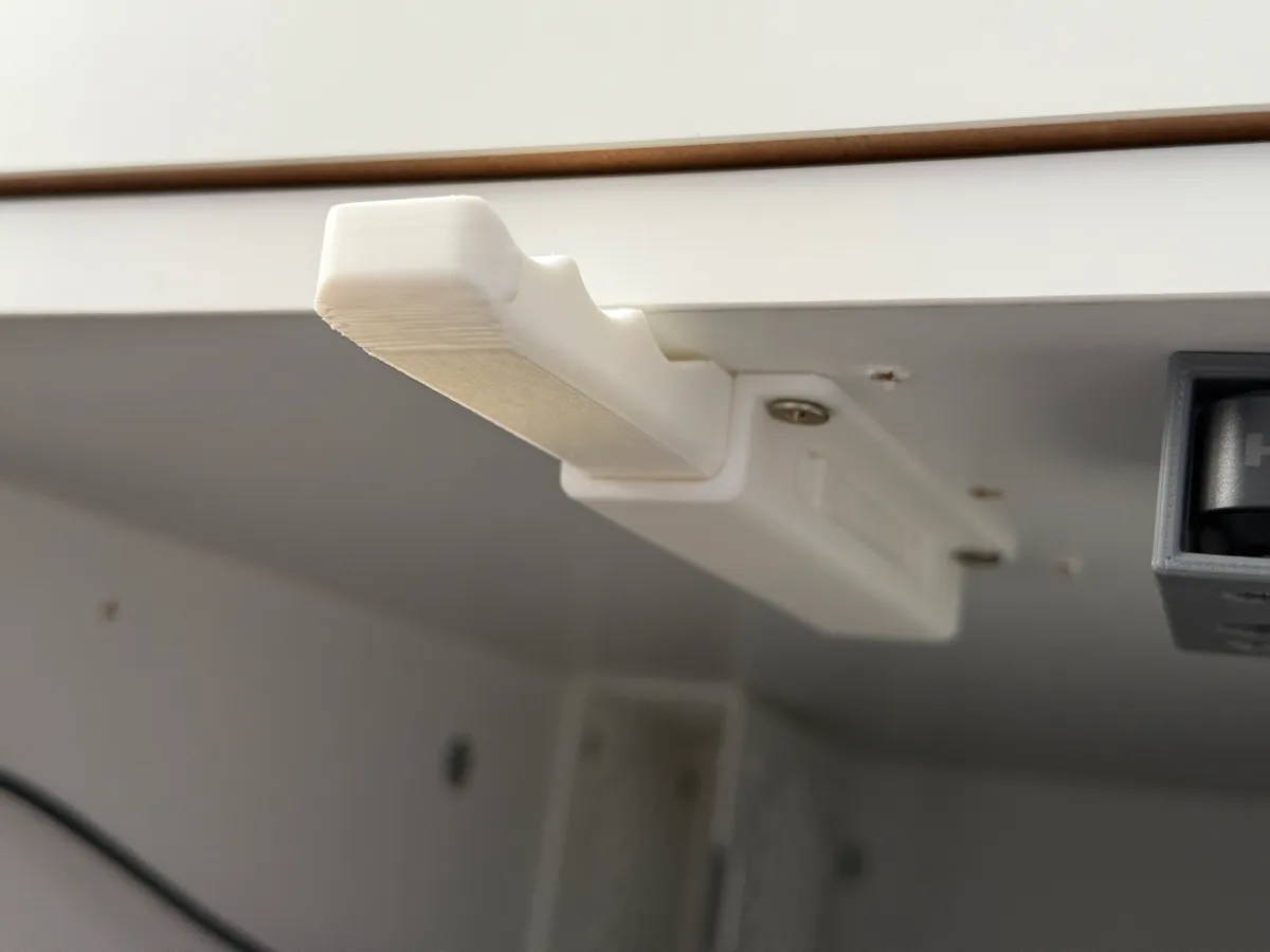 Sliding Under Desk Headphone/Headset Hook/Holder, photo 4 of 4 - Sliding Under Desk Headphone/Headset Hook/Holder Mobile & Device Accessories