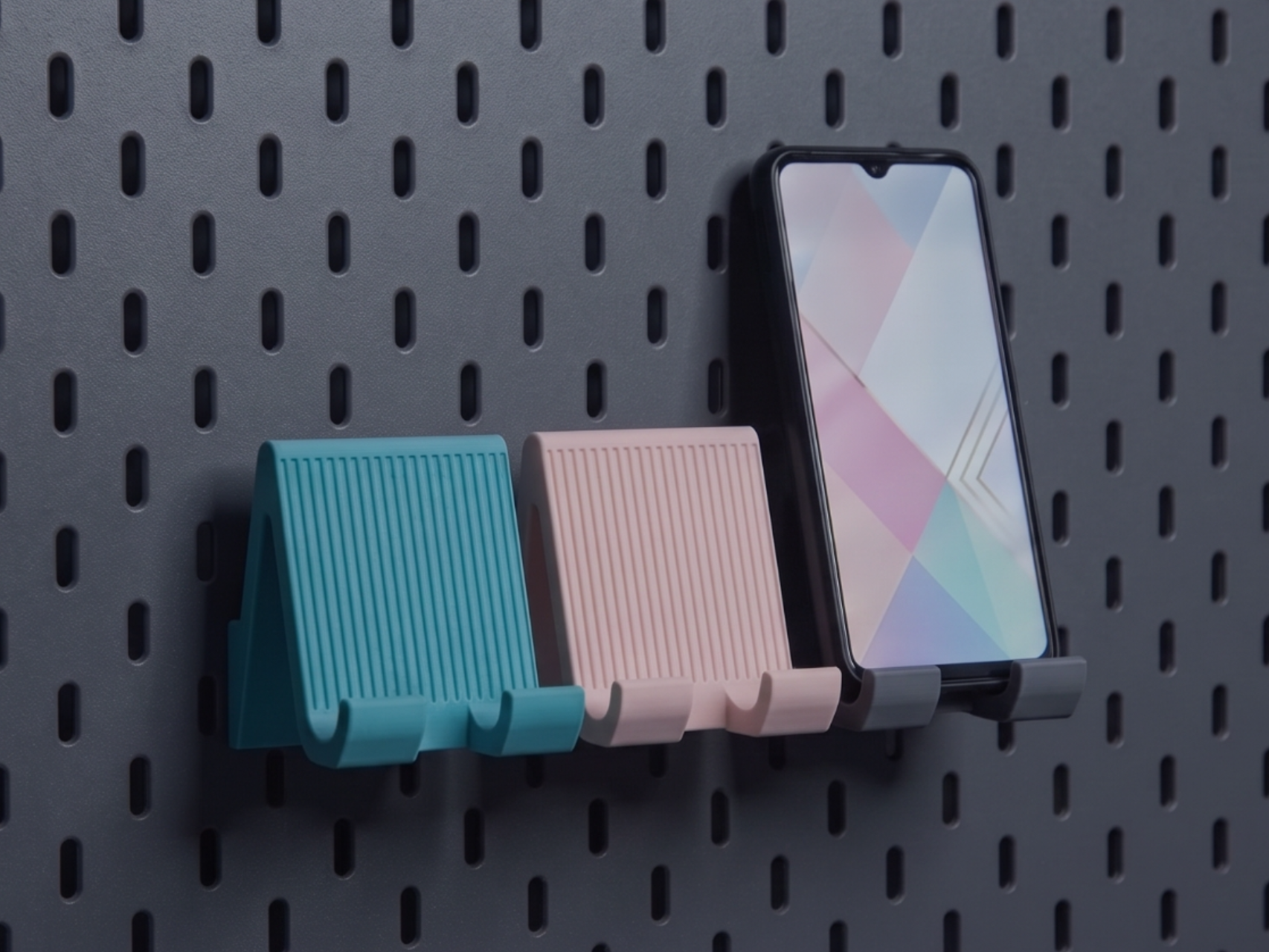 Premium Ribbed SKÅDIS Phone Holder / Stand - Minimal & Modern Stands, in stock