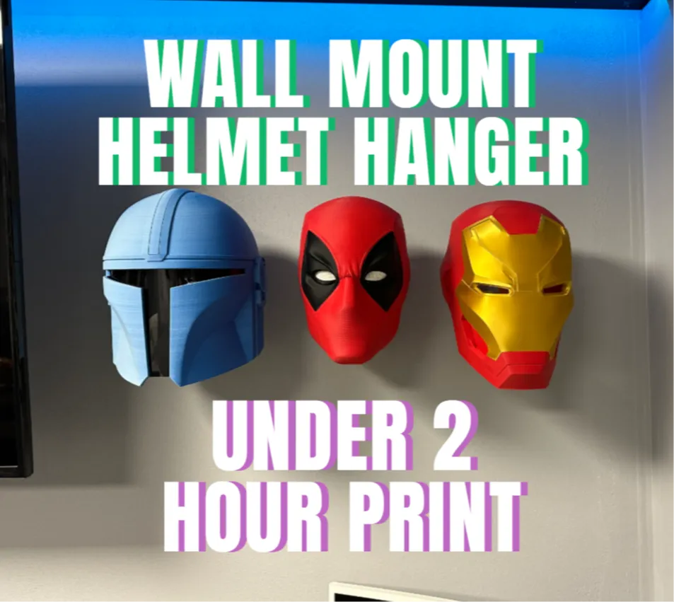 Helmet Hanger Wall Mount (under)