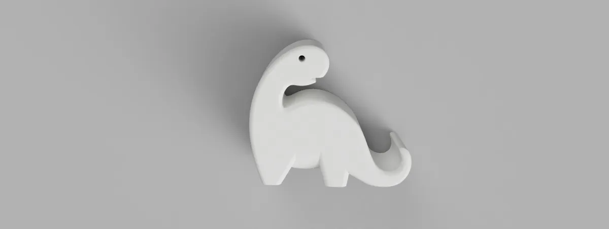 Curved Dino Phone Stand, photo 3 of 3 - Curved Dino Phone Stand Household