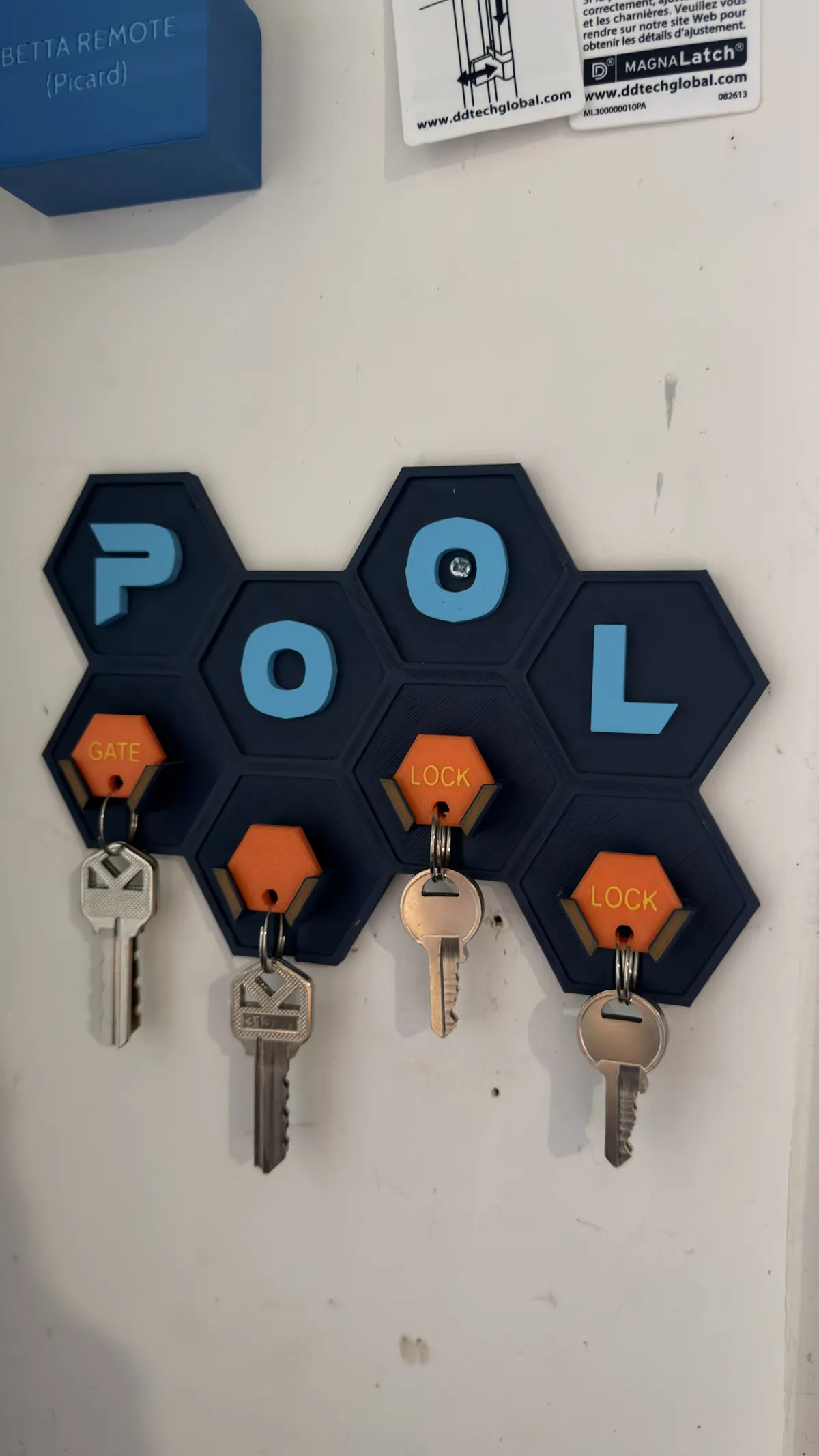 Pool Hex Key Hanger, photo 2 of 3 - Pool Hex Key Hanger Sports & Fitness