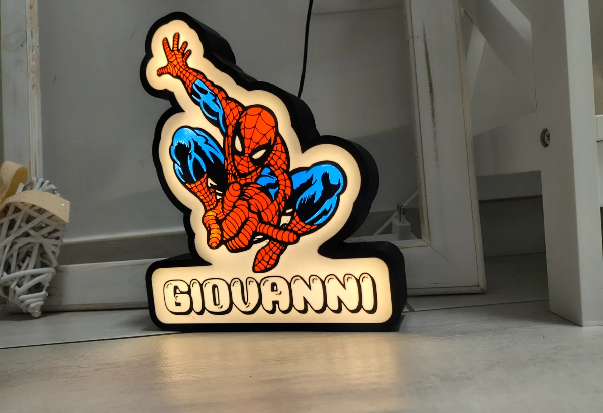 Lightbox Spiderman