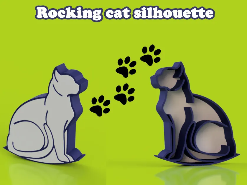 Rocking Cat Silhouette