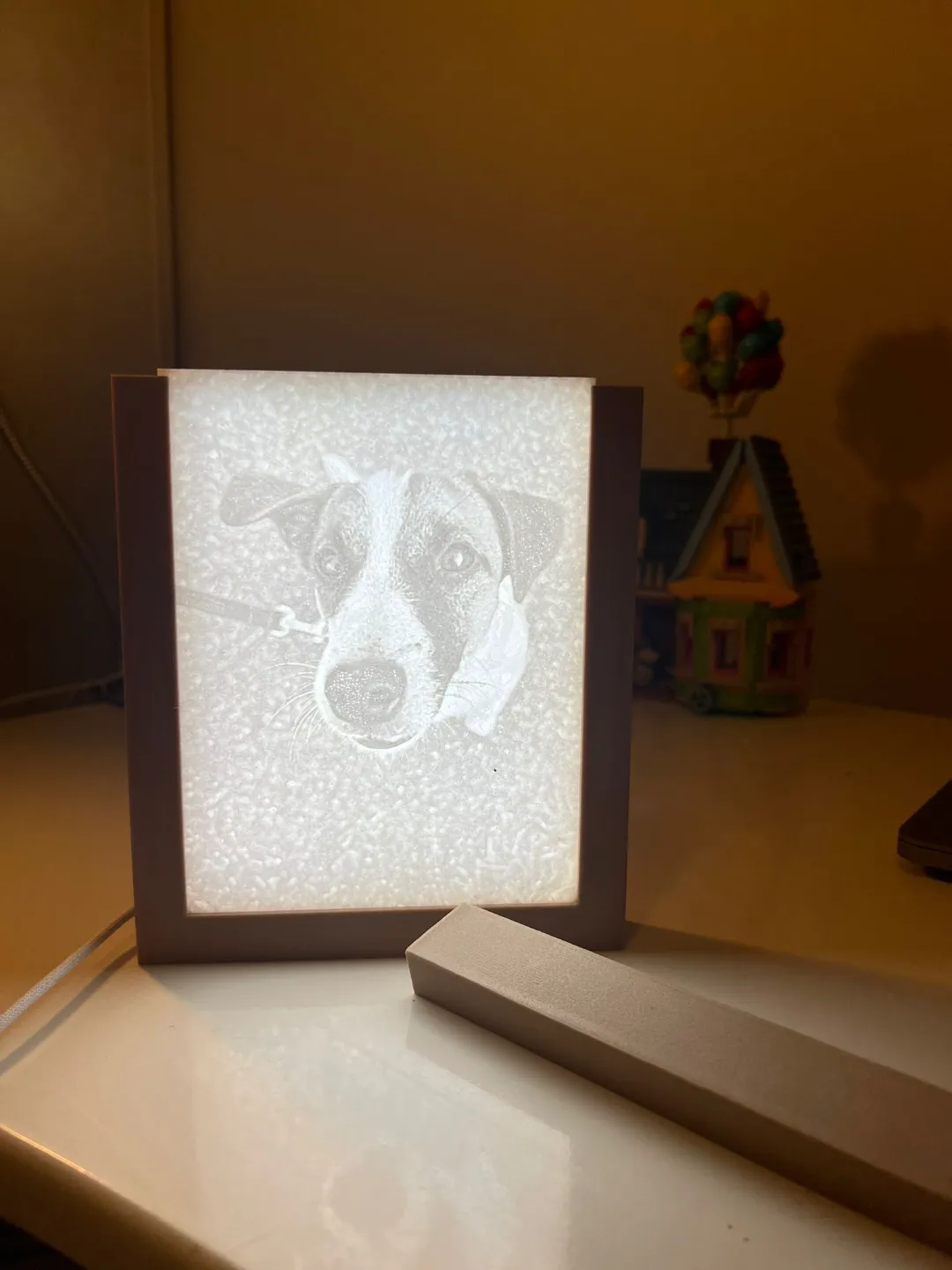 Quadro 3D con lampada, litofania, photo 3 of 4 - Quadro 3D con lampada, litofania Lamps & Lighting