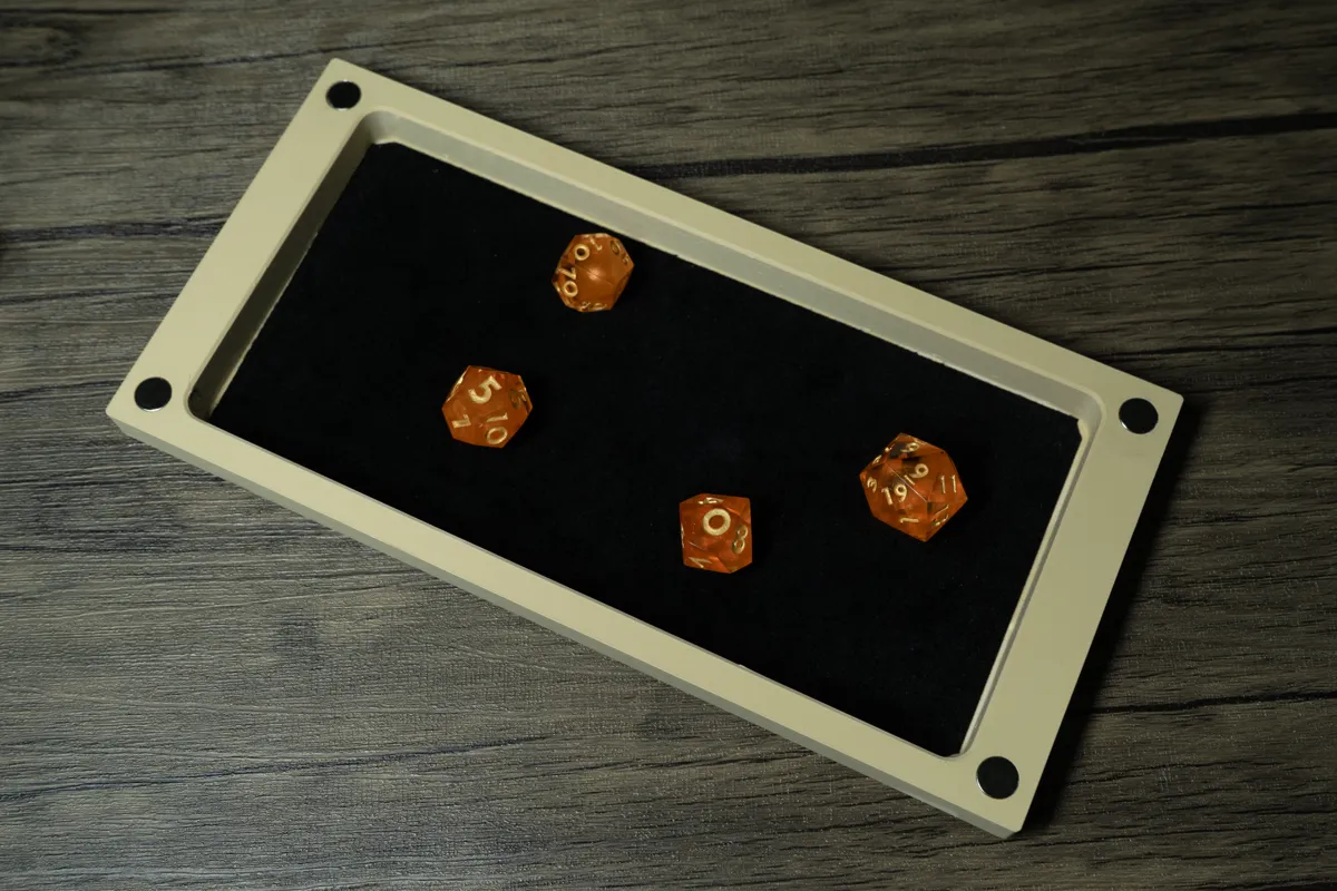 Dice Storage Box/Rolling Tray with Editable Text, photo 3 of 4 - Dice Storage Box/Rolling Tray with Editable Text Board Games & Tabletop