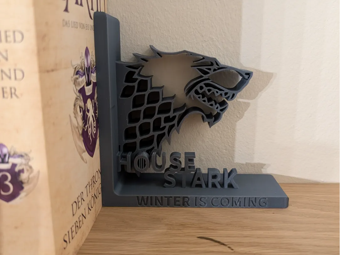 Game of Thrones Bookend - House Stark - Character Bookends, in stock