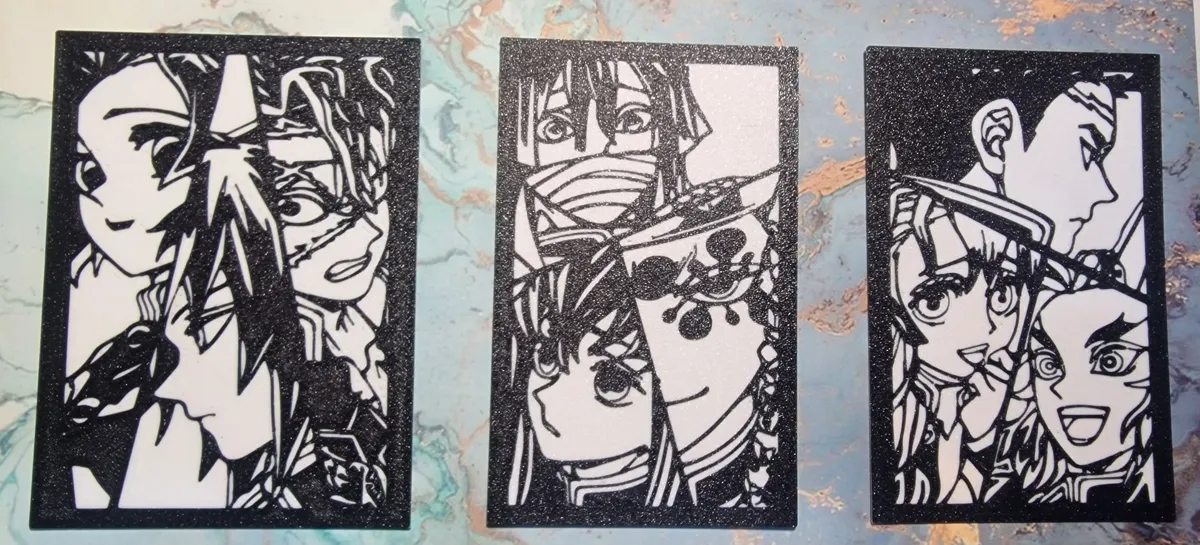 Demon Slayer Pillars Hashira Poster - All 3 panels (attachable)