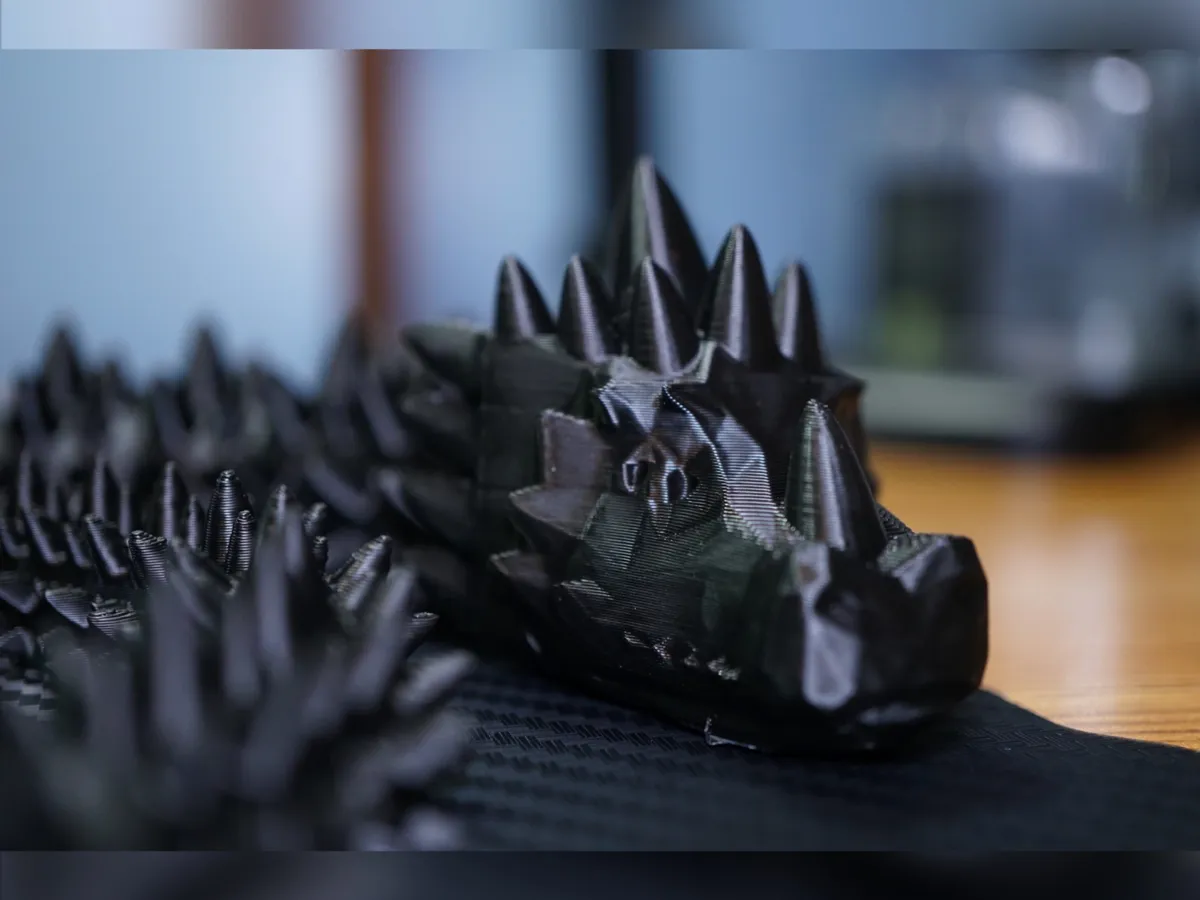 Articulated not so Spiky Dragon, photo 3 of 4 - Articulated not so Spiky Dragon Fidget & Sensory Toys