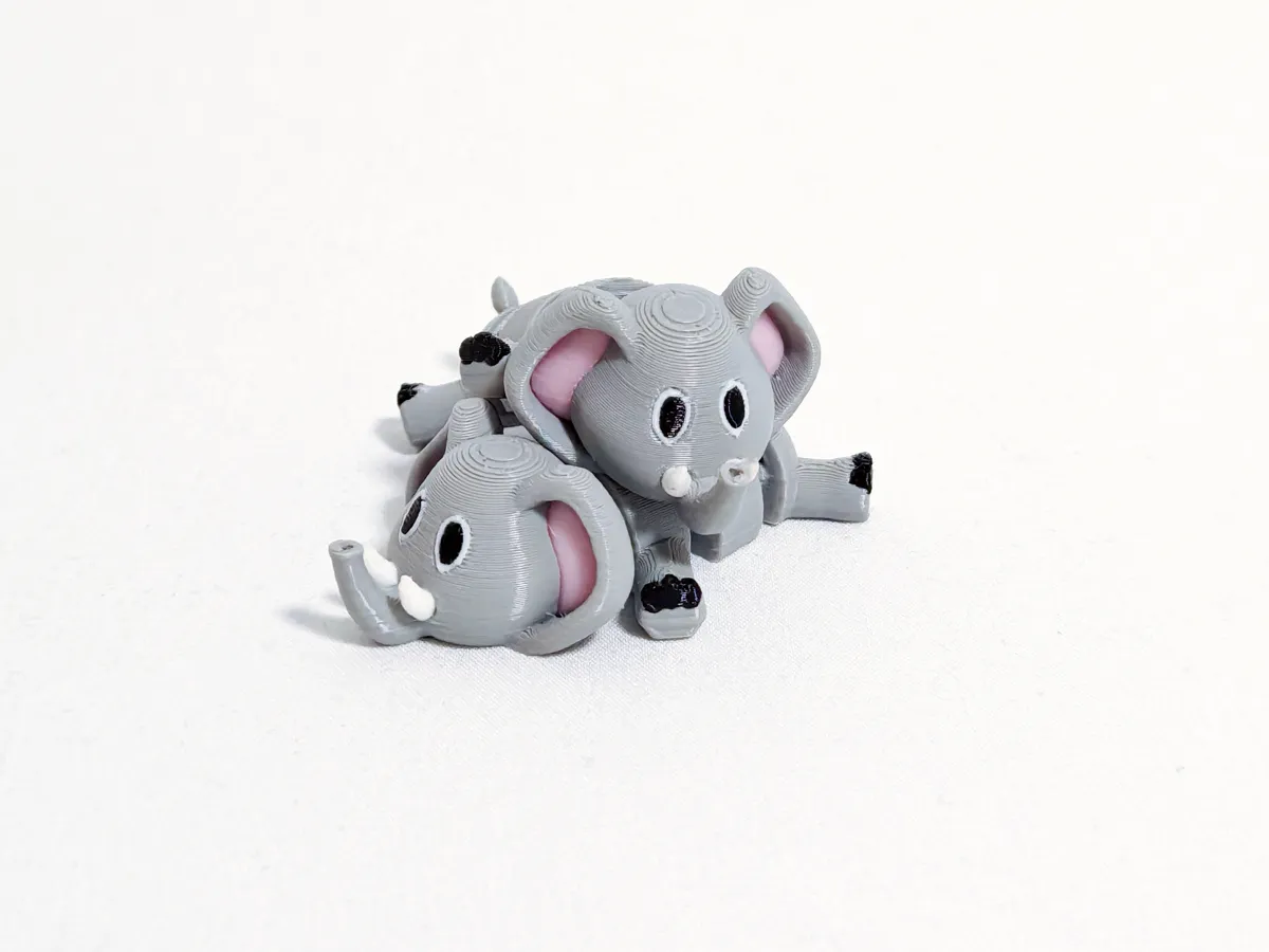 Articulated Pocket Pets, Cute Elephant, photo 2 of 4 - Articulated Pocket Pets, Cute Elephant Toys & Games