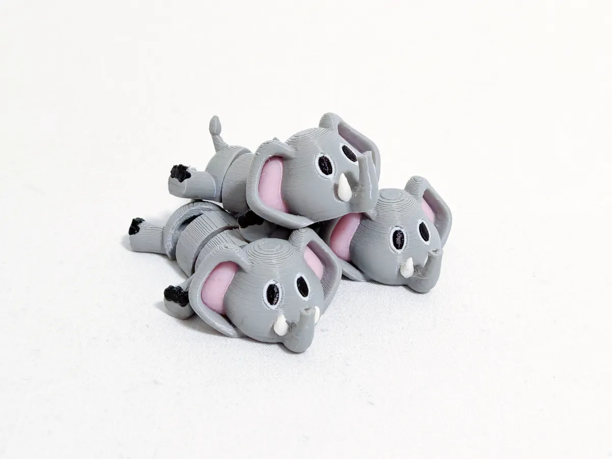 Articulated Pocket Pets, Cute Elephant, photo 4 of 4 - Articulated Pocket Pets, Cute Elephant Toys & Games