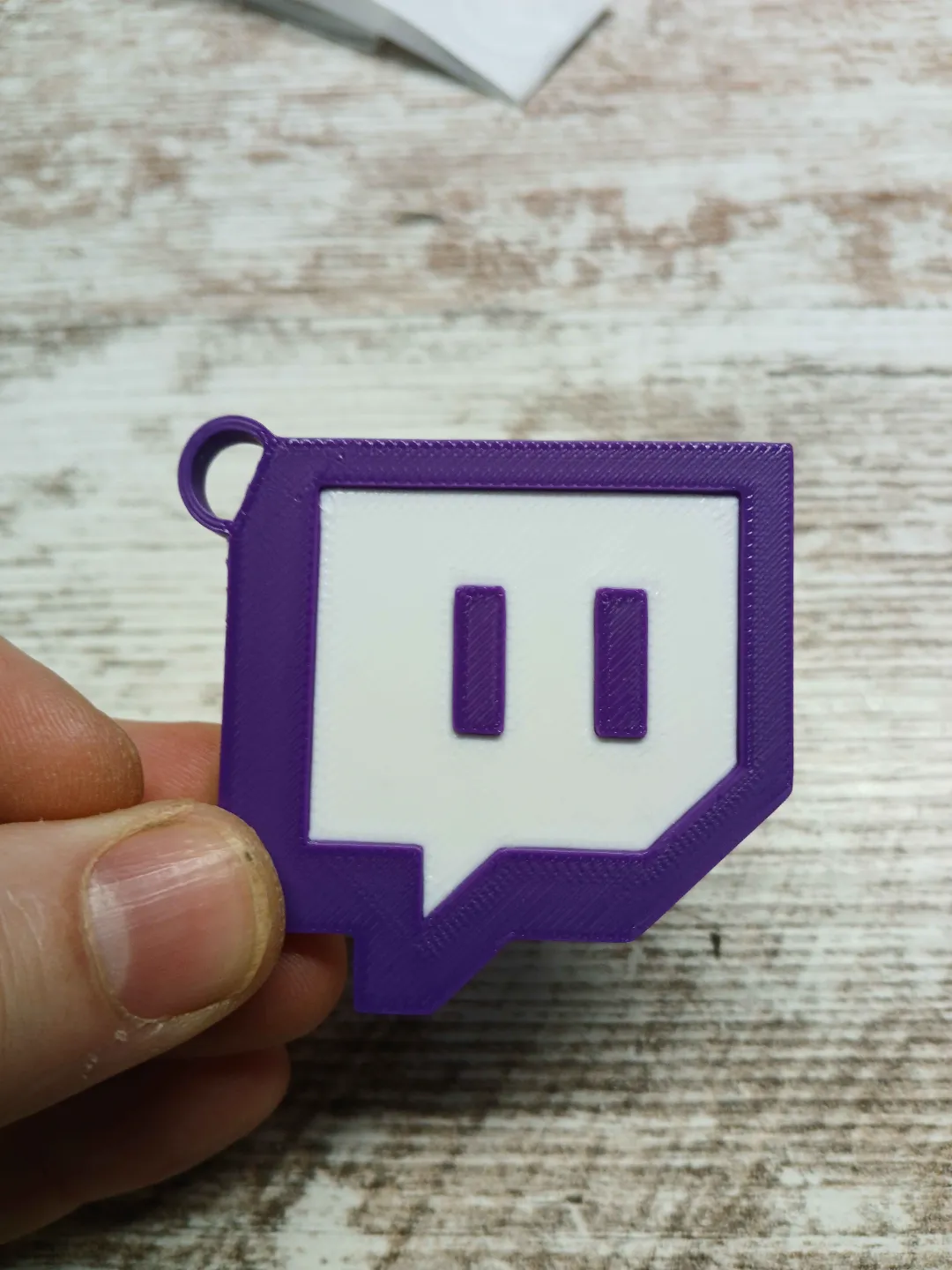 Twitch Streaming NFC Tag Key Chain Needed, photo 2 of 2 - Twitch Streaming NFC Tag Key Chain Needed Keychains