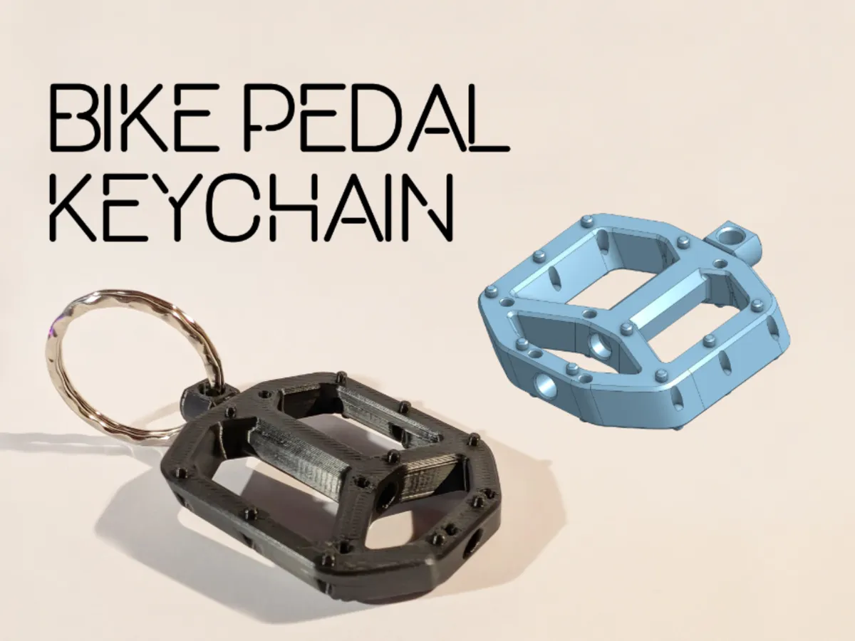 Bike Pedal Keychain