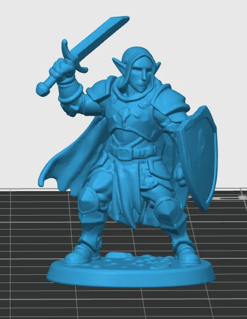 Elven Warrior miniature, photo 3 of 4 - Elven Warrior miniature Figurines & Collectibles