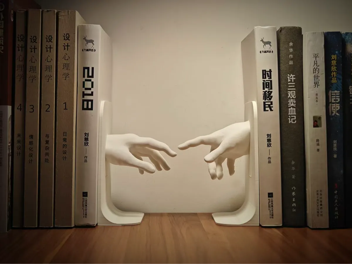Creazione di Adamo-Hand Bookend 创造亚当-亚当和上帝之手-书立