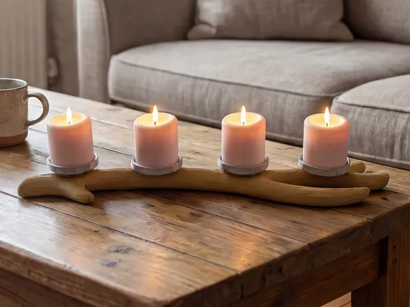 Antler Candle Holder, Design Decor Object (60 cm)