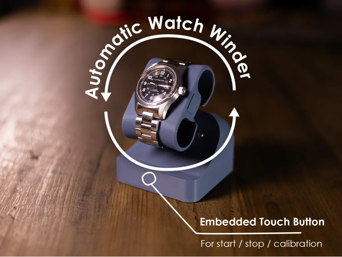 Touch-Controlled Automatic Watch Winder - Watch Boxes & Organisers, in stock