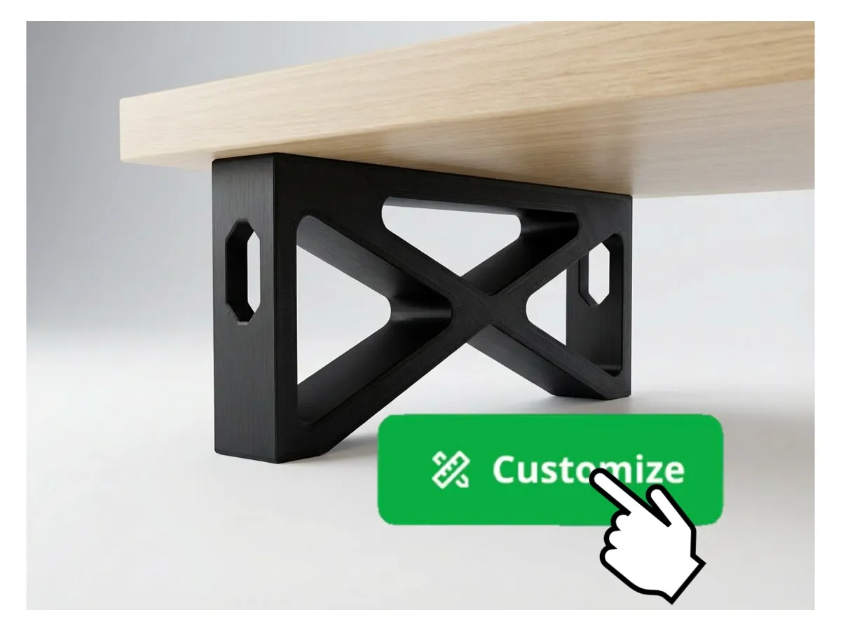 Parametric Desk & Monitor Riser Legs