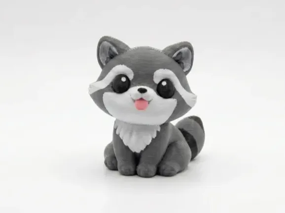 Cute Raccoon, Mini Figurine
