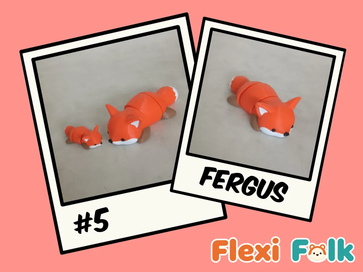 Flexi Folk #5 - Fergus The Fox - Articulated Animals, in stock in India