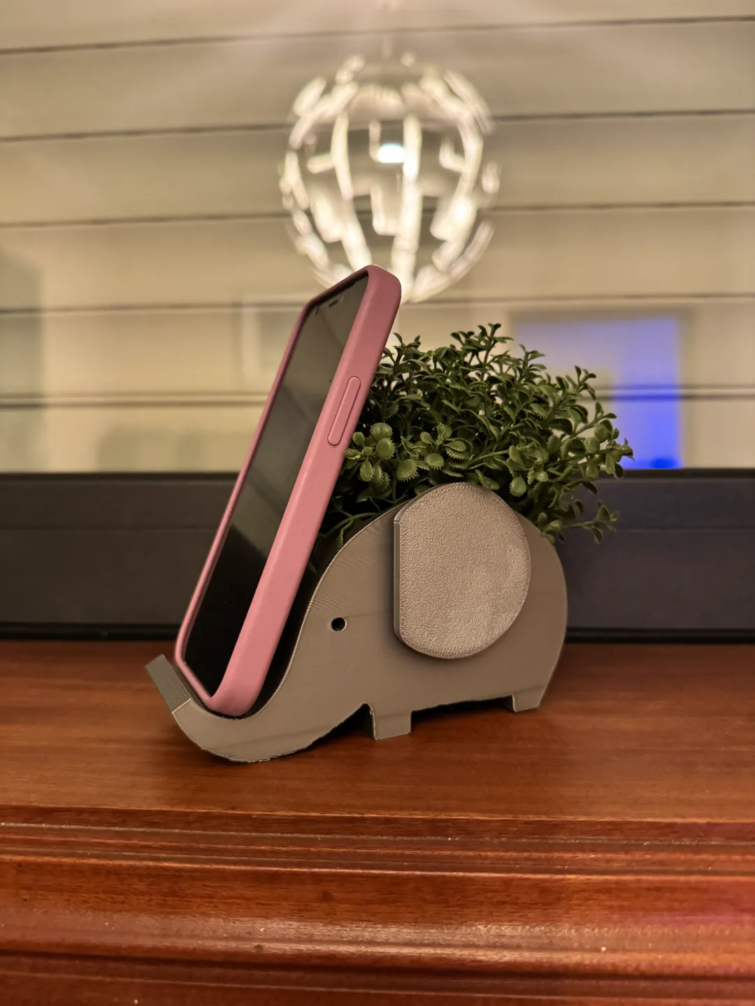 Cute Elephant Phone Stand and Vase - Office, in stock in India