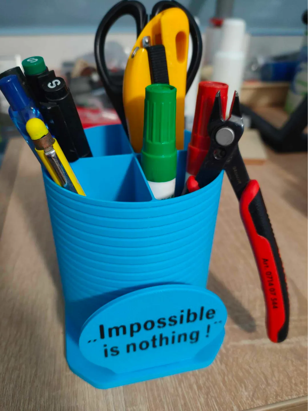 Motivational Pen holder - Rotating & Multi-compartment, in stock