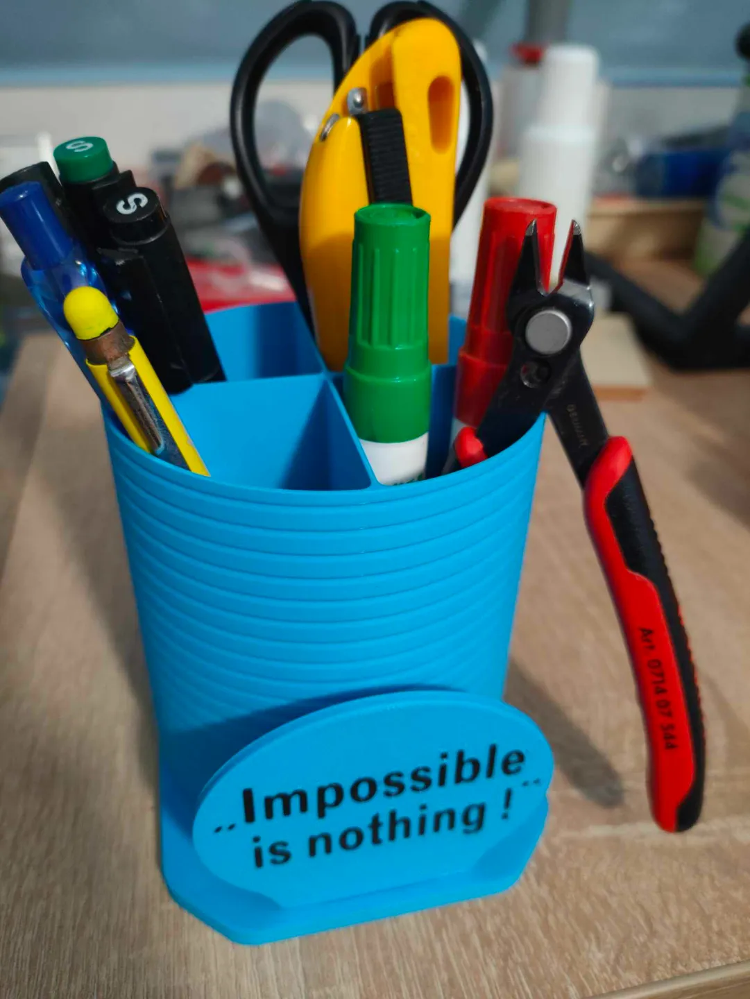 Motivational Pen holder, photo 2 of 2 - Motivational Pen holder Desk & Office