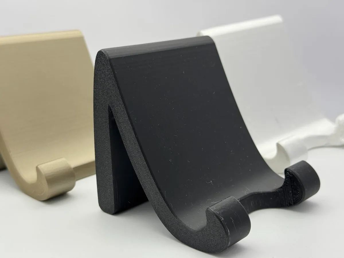 Curved Low Center of Gravity Phone Stand, photo 2 of 4 - Curved Low Center of Gravity Phone Stand Mobile & Device Accessories