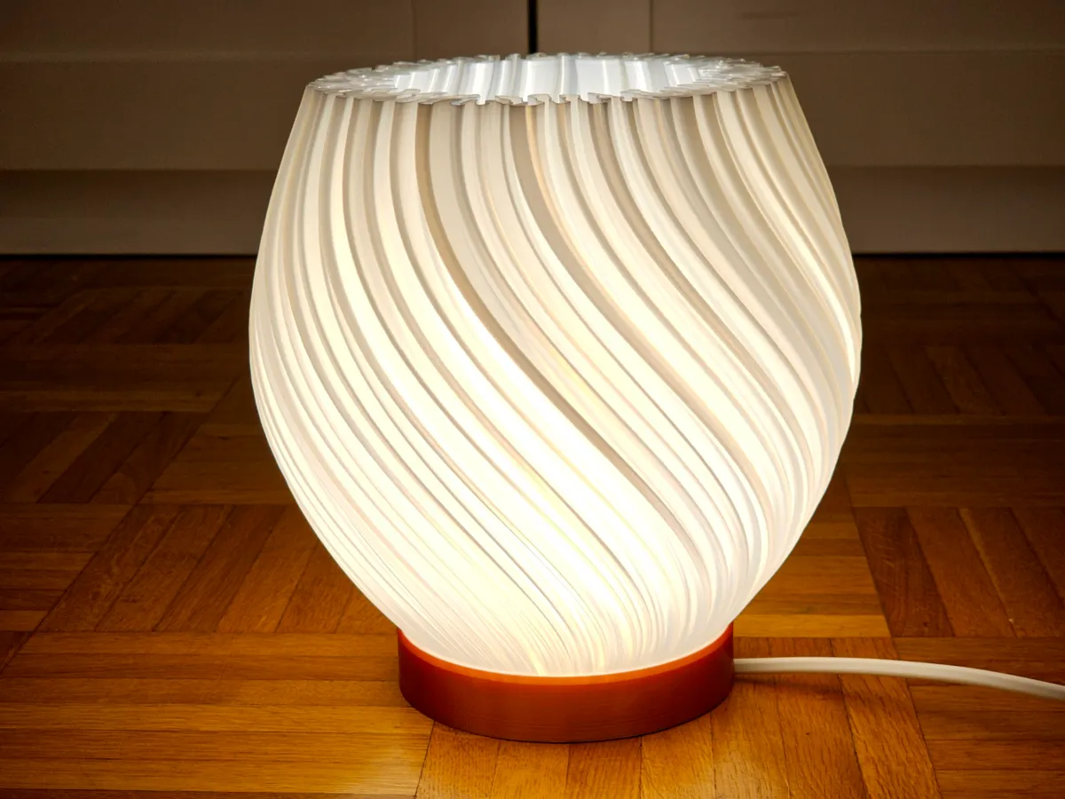 Lamp Pellucid Sweep 20cm (IKEA Fado Base, E14) - Decor, in stock in India