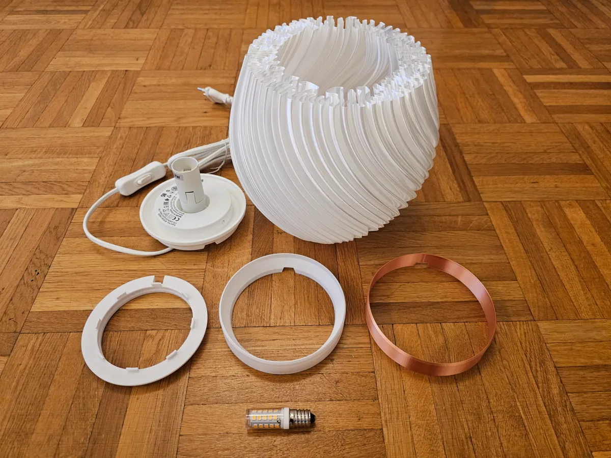 Lamp Pellucid Sweep 20cm (IKEA Fado Base, E14), photo 4 of 4 - Lamp Pellucid Sweep 20cm (IKEA Fado Base, E14) Household