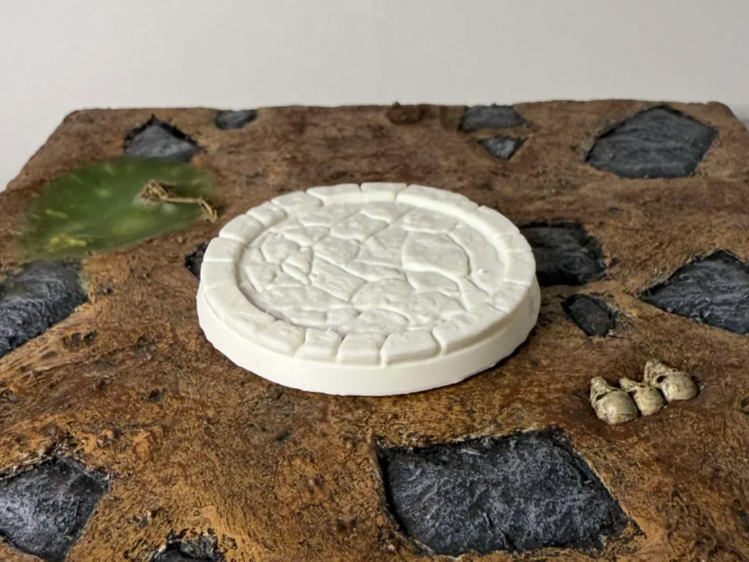 Cobblestone miniature base - 28mm, 32mm & 40mm - Board Games, in stock in India